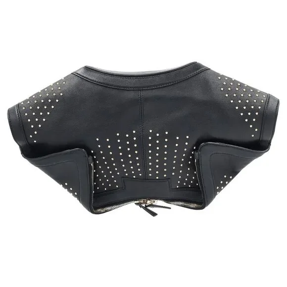 Alexander McQueen Manta Clutch in Black Leather - Picture 9 of 10